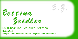 bettina zeidler business card